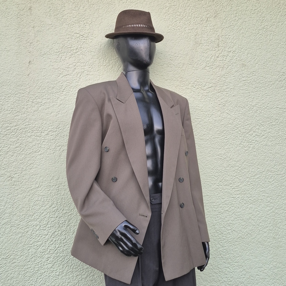 Raffinati Gold (USA) Men's Vintage Tailored Double-Breasted Luxury Blazer